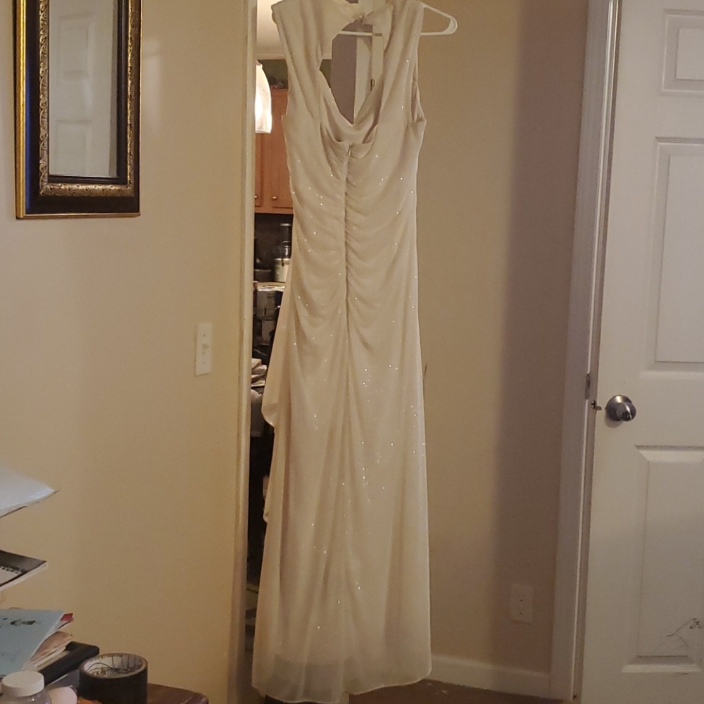 White Evening Gown